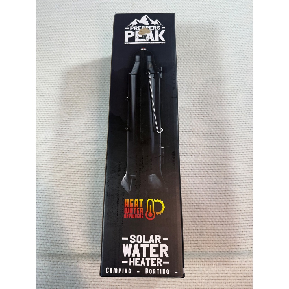Preppers Peak Solar Water Heater Portable Camping Boating Emergency Gear 500ml